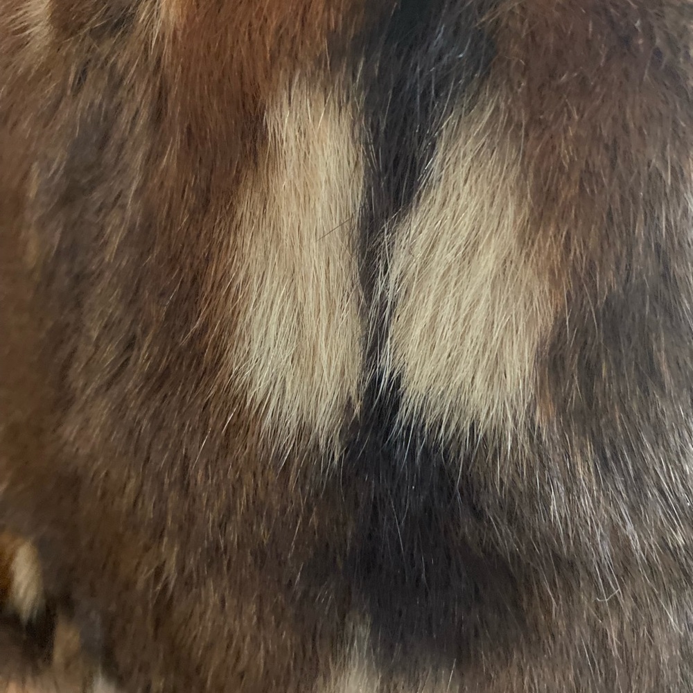 Patchwork Rabbit Fur Winter Cap - image 5